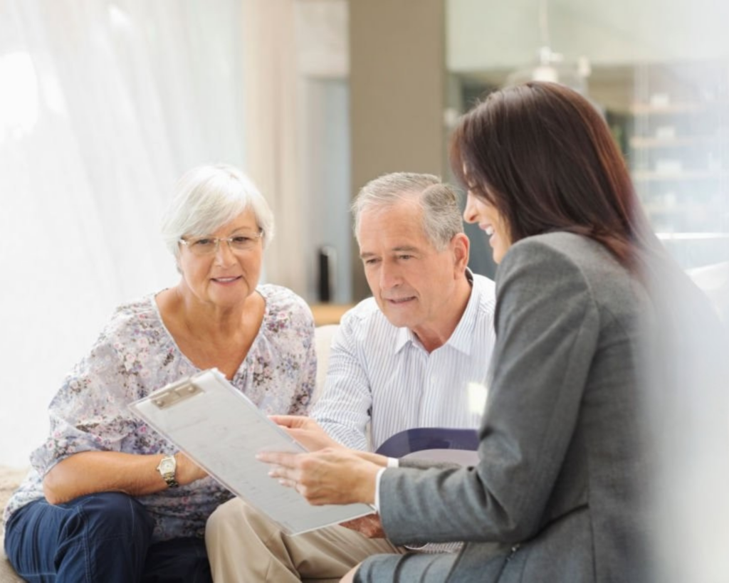 old couple planning for investing in real estate